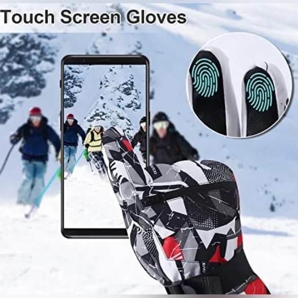 NWT Winter Gloves for Men Women with Wrist Leashes, multiple colors available!